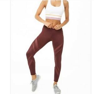 ❤️ Maroon mesh leggings